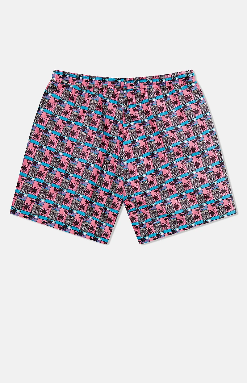 WeSC Zack Paradise Lost Scenery AOP 5" Swim Trunks