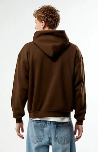 Pacsun Brown Solid Hoodie