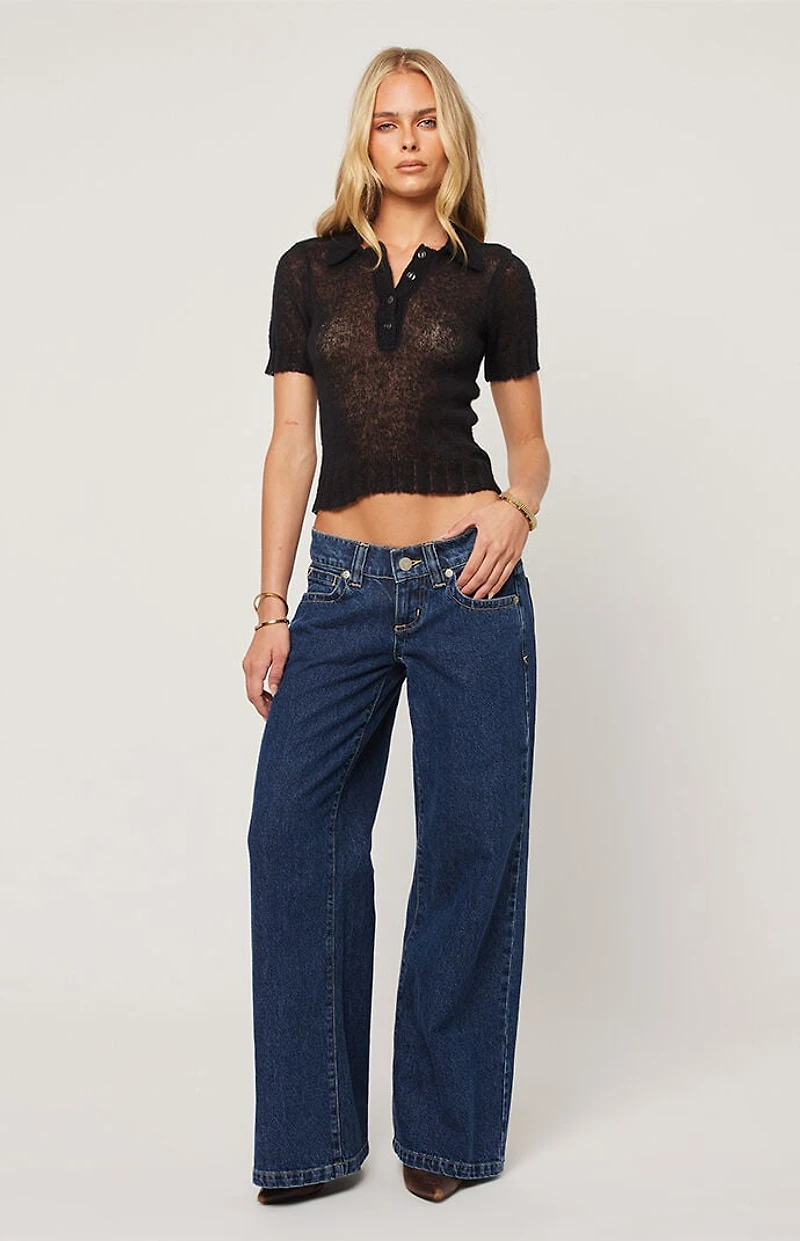 ABRAND 00 Tara Super Low Wide Leg Jeans