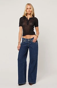 ABRAND 00 Tara Super Low Wide Leg Jeans