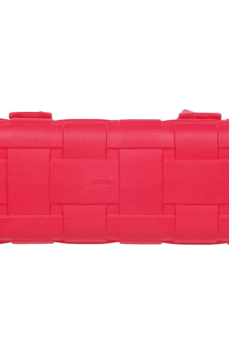 Crocs Raspberry Small Woven Crocssbody Tote Bag