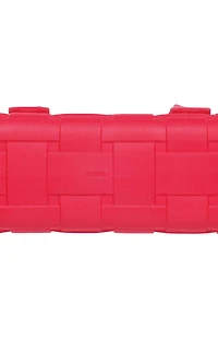 Crocs Raspberry Small Woven Crocssbody Tote Bag