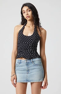 Beverly and Beck Valentina Polka Dot Halter Top