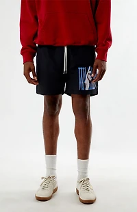 Morgan Wallen Black 4.5" Swim Trunks