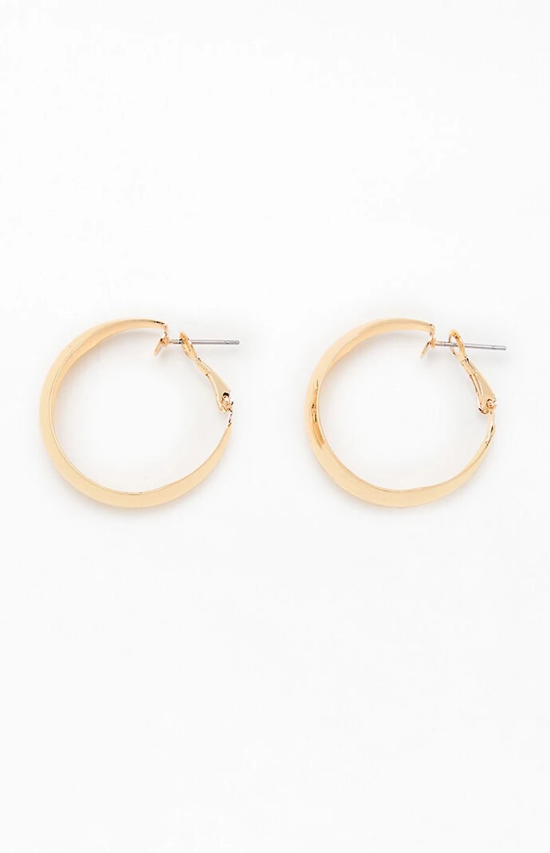 John Galt Gold Hoop Earrings