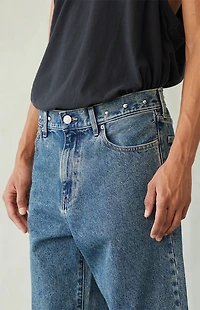 Pacsun Dylan Baggy Jeans Studded Medium Blue