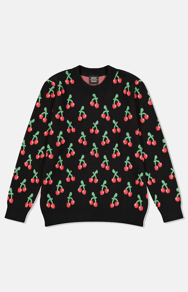 WeSC Leon Cherries Crew Neck Sweater