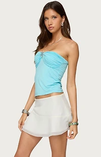 Edikted Seaborn Strapless Twist Front Top