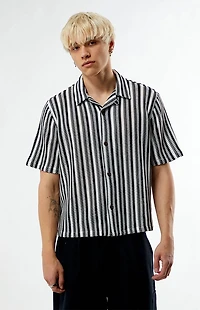 Pacsun Striped Whirl Weave Camp Shirt