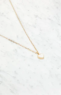 John Galt Gold Heart Necklace