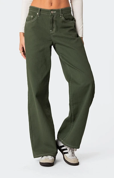 Edikted Brenda Low Rise Carpenter Jeans