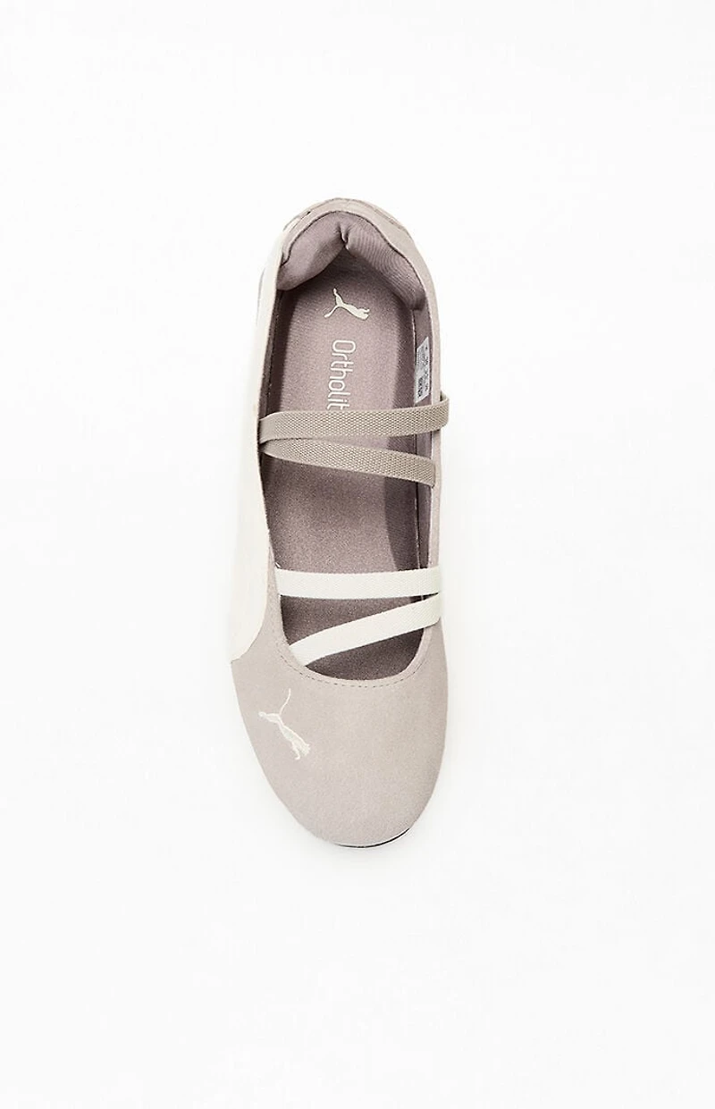 Puma Women's Taupe Speedcat Ballet Sneakers