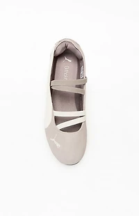 Puma Women's Taupe Speedcat Ballet Sneakers
