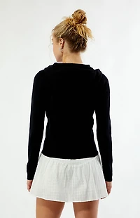 HYPE & VICE Ohio State Buckeyes Ribbed Zip Up Hoodie