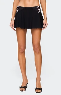 Edikted Dona Lacey Mesh Mini Skirt