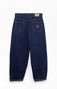 The Met x Pacsun Dark Blue Balloon Barrel Jeans