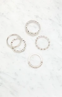 LA Hearts 5 Pack Twisted Rings