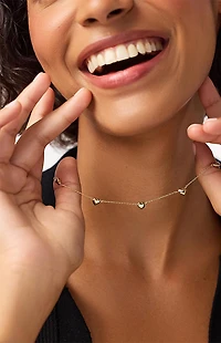 Ana Luisa Lev Mini Station Heart Necklace