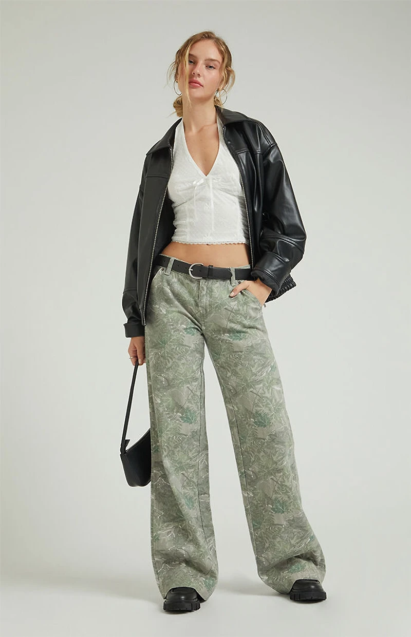 Pacsun Tree Camo Low Rise Baggy Pants