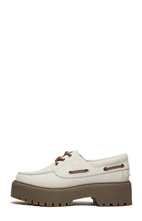 Timberland Women's Natural Nubuck Stone Street Boat Shoes