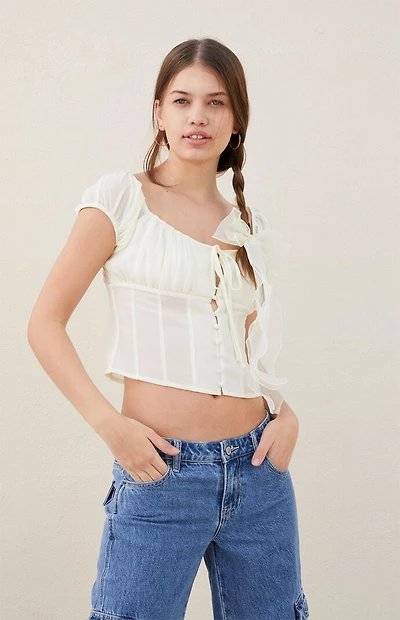 Beverly and Beck Sofia Chiffon Top