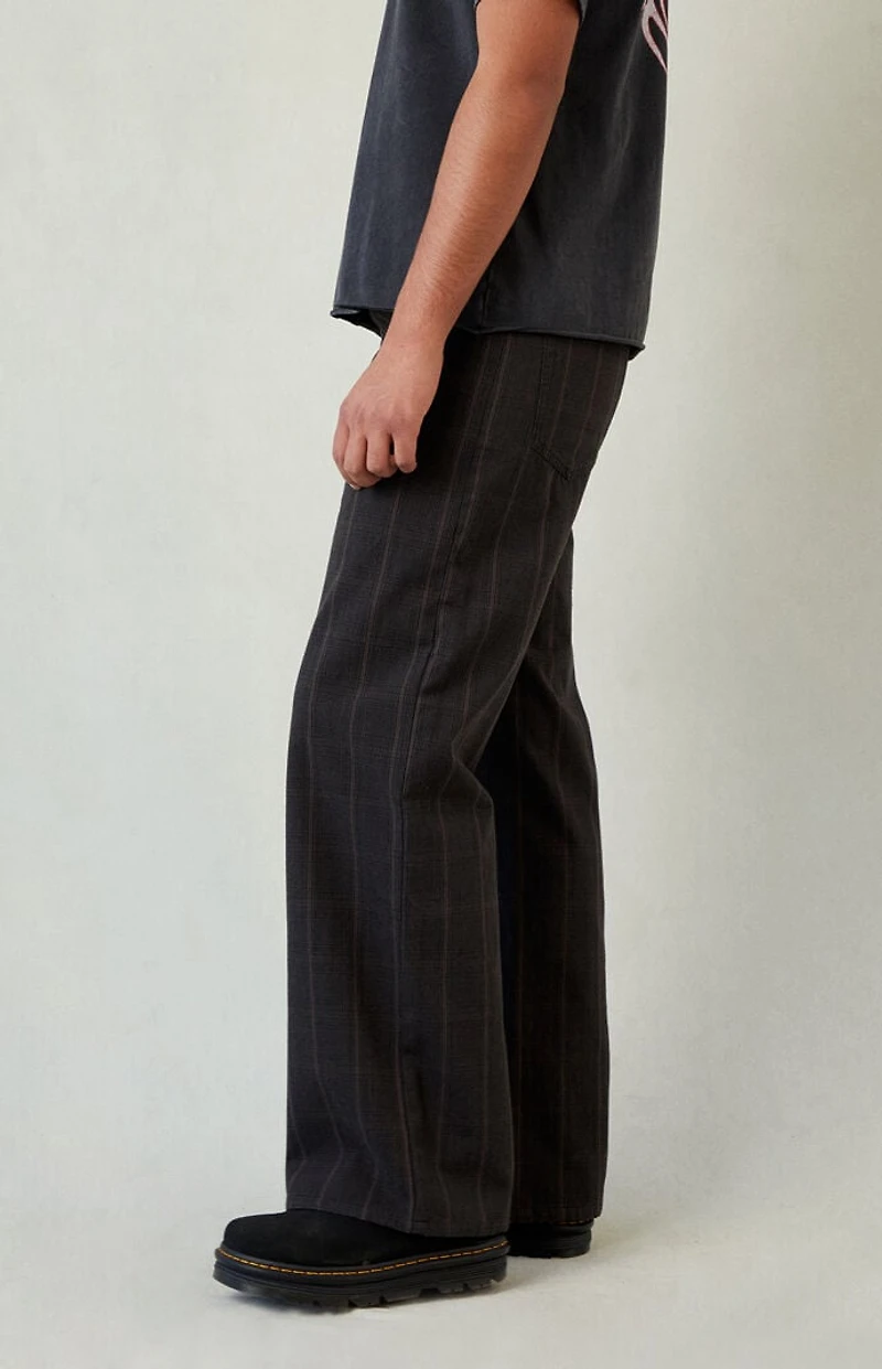 Pacsun Dark Plaid Extreme Baggy Pants