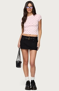 Edikted Lorenzo Polka Dot T-Shirt
