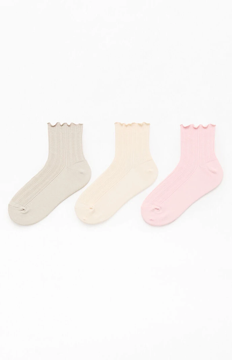 adidas 3 Pack Originals Multi Ruffle Socks
