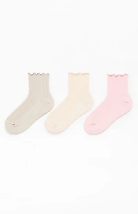 adidas 3 Pack Originals Multi Ruffle Socks