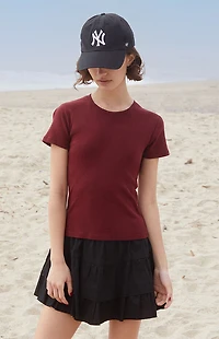 John Galt Burgundy Jasmine T-Shirt
