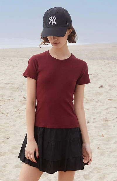 John Galt Burgundy Jasmine T-Shirt