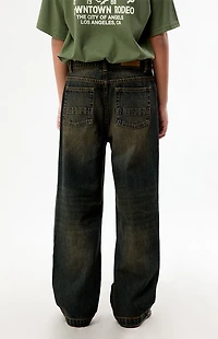 Pacsun Kids Baggy Jeans Dark Blue Tint