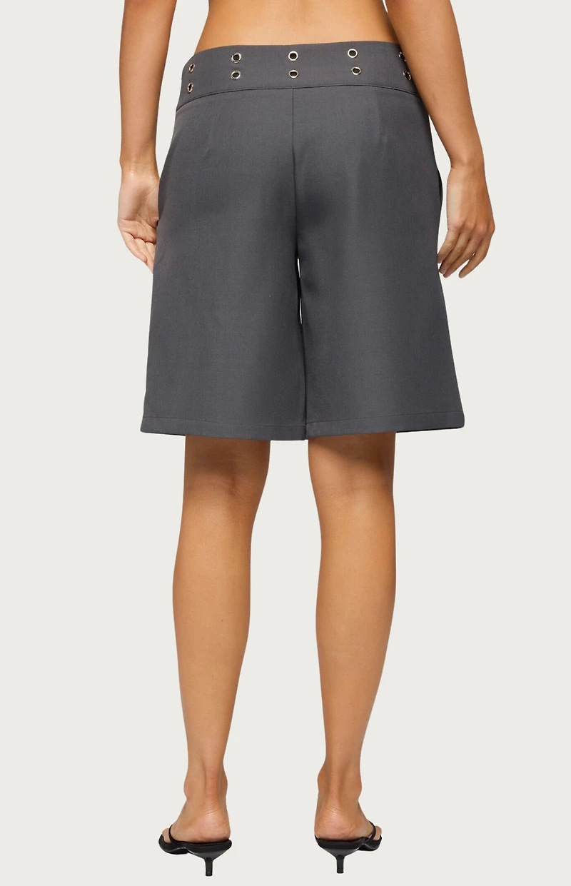 Edikted Grommet Low Rise Bermuda Shorts