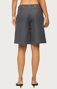 Edikted Grommet Low Rise Bermuda Shorts