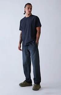 A.R.C. Black Washed Heavyweight Fleece Baggy Sweatpants
