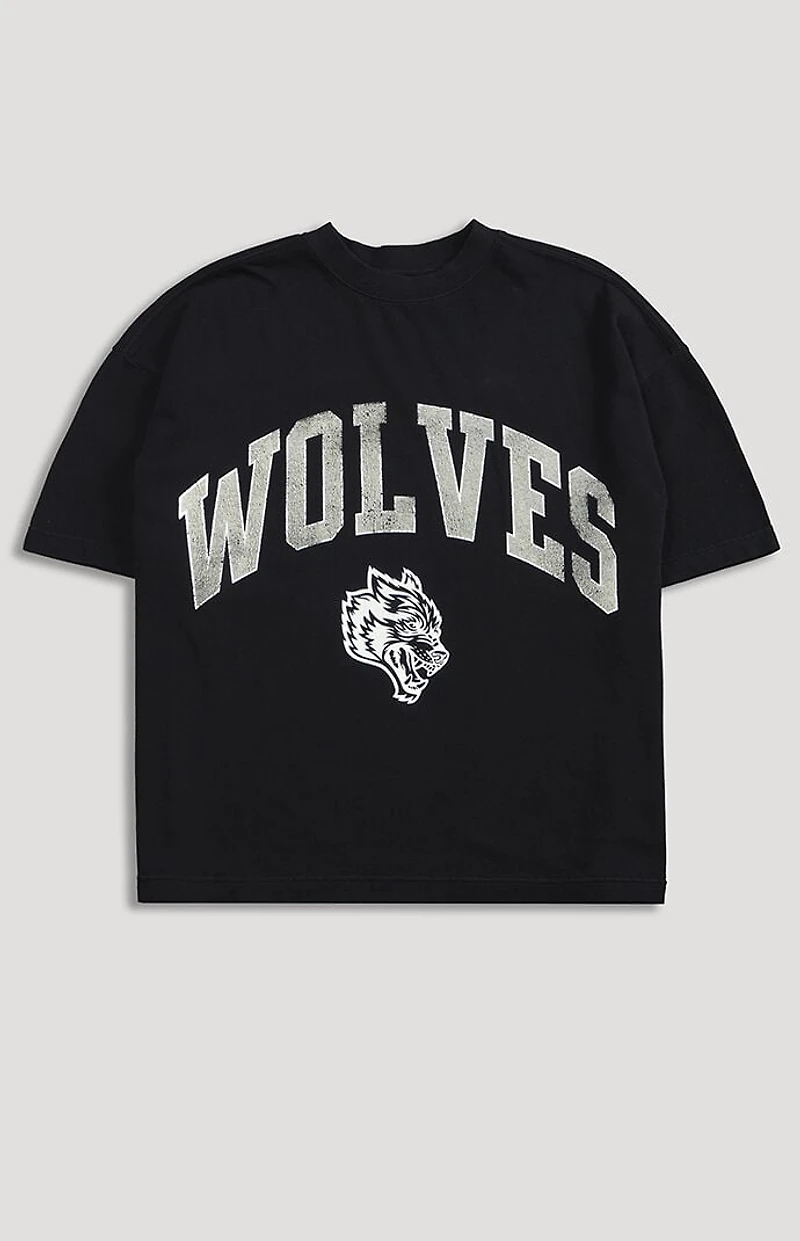 DARC SPORT ATHLETICS Active Wolves Raw Cut Boxy T-Shirt