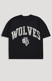 DARC SPORT ATHLETICS Active Wolves Raw Cut Boxy T-Shirt