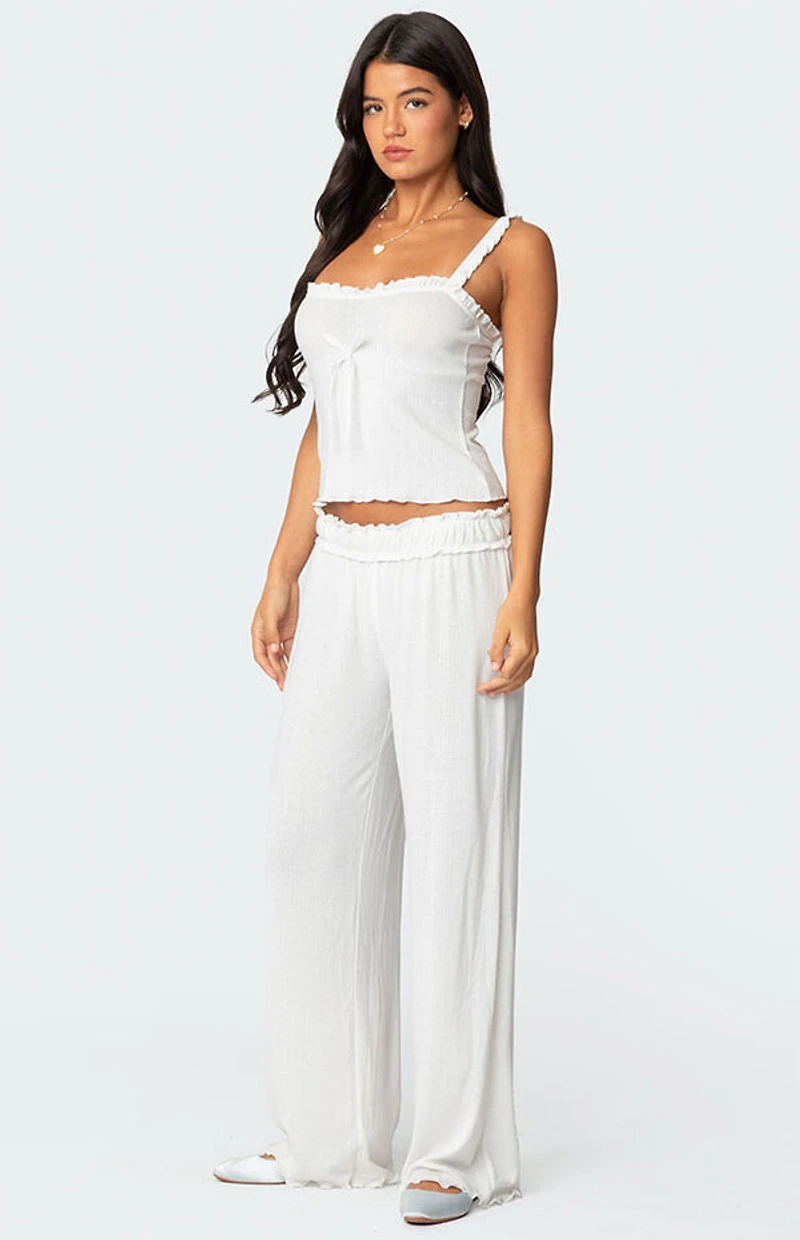 Edikted Sylvia Pointelle Tank Top