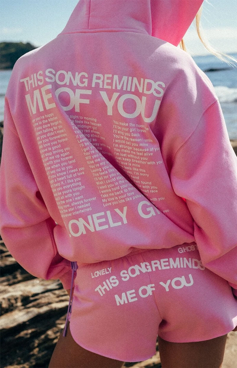 LONELY GHOST This Song Reminds Me Of You Zip Up Hoodie