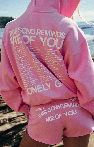 LONELY GHOST This Song Reminds Me Of You Zip Up Hoodie