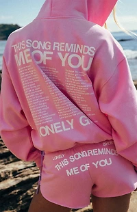 LONELY GHOST This Song Reminds Me Of You Zip Up Hoodie