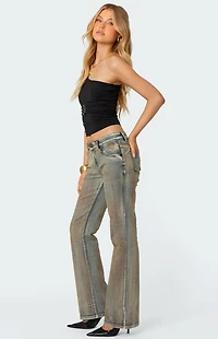 Edikted Belted One Shoulder Top