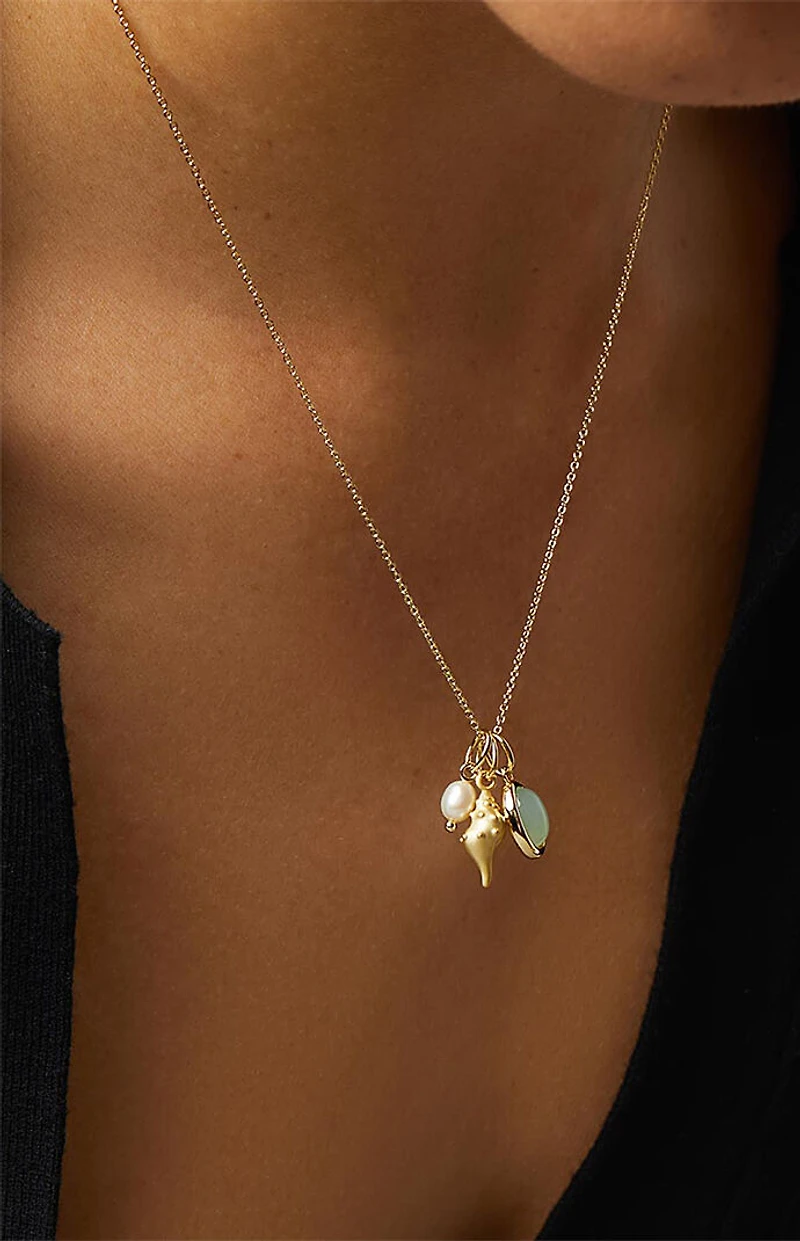 Ana Luisa Ocean Gold Charm Necklace