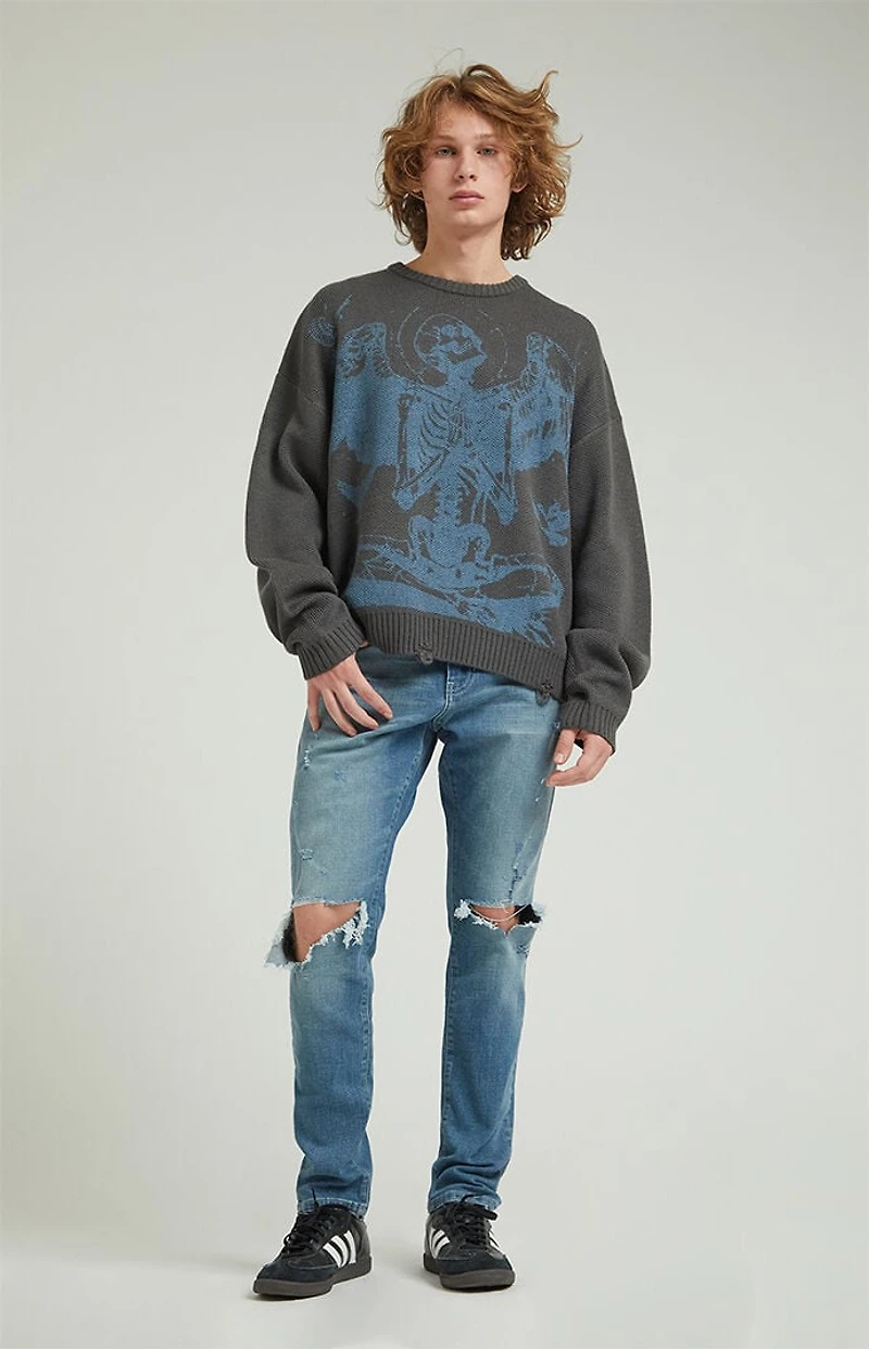 Pacsun Slim Jeans Ripped Medium Indigo