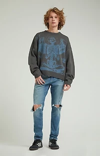 Pacsun Slim Jeans Ripped Medium Indigo