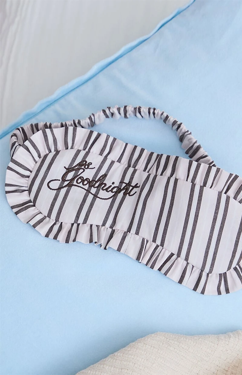 PS GOODNIGHT Striped Woven Sleep Eye Mask