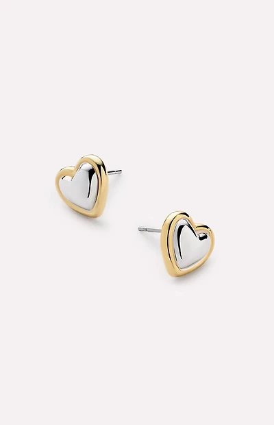 Ana Luisa Lev Two-Tone Stud Earrings