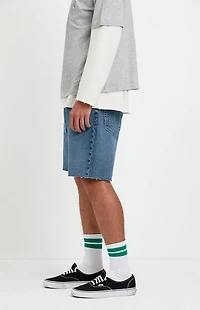 Pacsun Harrison Cutoff Baggy Jean Shorts Medium Blue