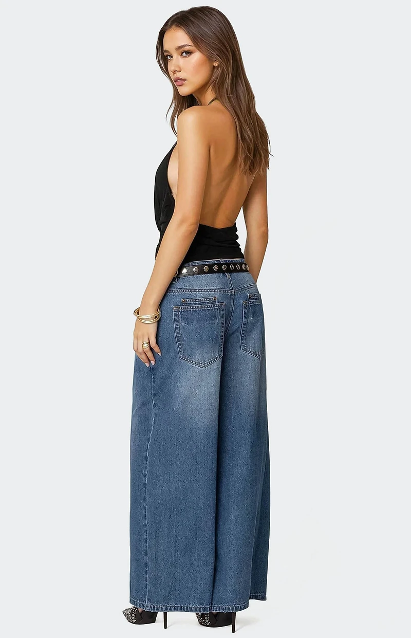 Edikted Rhia Cowl Neck Halter Top