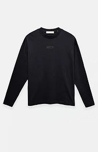 Fear of God ESSENTIALS Jet Black Classic Fit Long Sleeve T-Shirt
